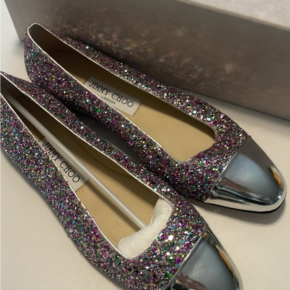 Jimmy Choo Watson confetti ballet flats